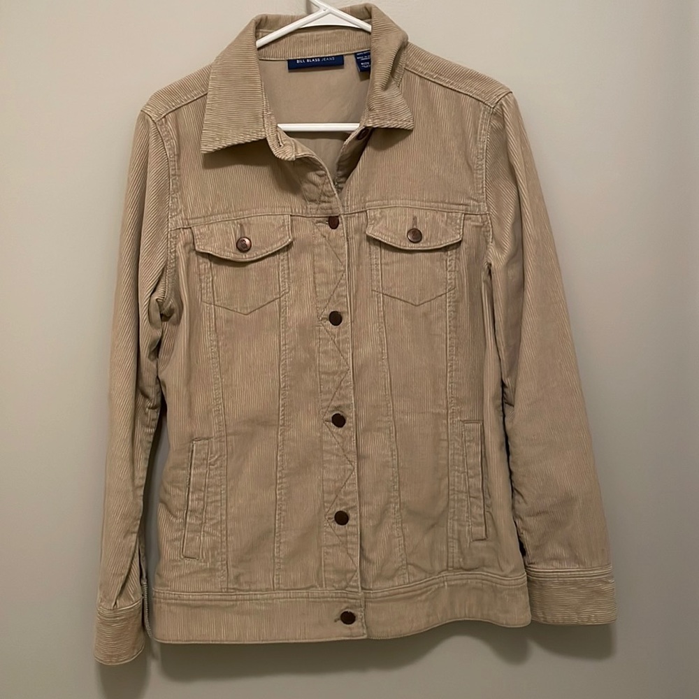 Bill Blass Jeans Corduroy Lightweight Shacket Size M